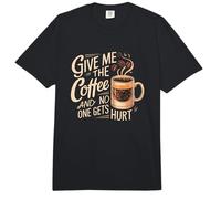 Dame el café y Nadie Sale herido Comfort Colors Adult Heavyweight T-Shirt