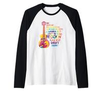 Dame el Ritmo y Libera mi Alma Quiero Obtener Rock'n Roll Camiseta Manga Raglan