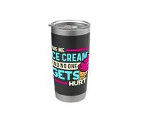 Dame helado y nadie se lastima helado amante de la crema Vaso térmico de acero inoxidable de doble pared