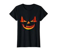 Dame Herr Chica Amable Halloween Gruppe Look Oberteil süß Katze Camiseta, Mujer, Negro, 3XL