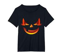 Dame Herr Chica Amable Halloween Gruppe Look Oberteil süß Katze Camiseta, Mujer Tallas Grandes, Negro, 1XL Grande