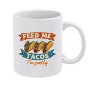 Dame Tacos Y Dime Que Soy Bonita Tazas Cerámica Taza De Café Con Asa Taza 330Ml Para Café Capuchino Té