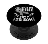 Dame Tiempo - Trastorno De La Comunicación Afasia PopSockets PopGrip Adhesivo