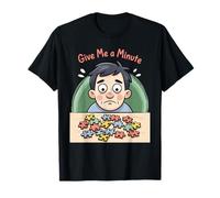 Dame un Minuto Estresado Resolver Rompecabezas Rompecabezas Camiseta