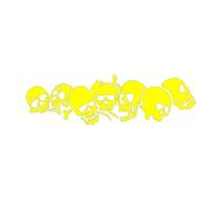 ¡Dame un respiro! ¡El Infierno está más Lleno Que la Hora Punta de la mañana! Calcomanía de Vinilo for Auto Calcomanía for Motocicleta(Yellow,35X10.2CM)