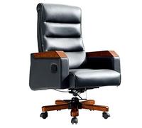 DameCo Silla de escritorio ejecutiva alta para computadora, silla de presidente vintage, reclinable, ergonómica, silla de presidente, multifuncional, de madera, reclinable, de cuero, silla de jefe