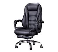 DameCo Silla de escritorio, silla de computadora, silla de oficina en casa, silla giratoria, respaldo reclinable, silla ejecutiva de negocios, silla jefe (color: negro) interesante