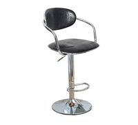 DameCo Taburete de Bar de Cuero Artificial, taburetes con asa de Ajuste de Altura 60-80 cm (Color : B) Interesting