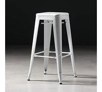 DameCo Taburete de Bar Taburete de Metal con Asiento Cuadrado y Altura de mostrador de 76 cm, Taburete de Hierro Vintage (Color: A5) Interesting