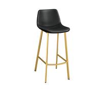 DameCo Taburete de mostrador, taburetes Altos de Cocina, sillas de Bar con Asiento de Cuero, taburetes de Desayuno con Respaldo, adecuados para Bar, Cocina, hogar Interesting