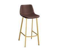 DameCo Taburete de mostrador, taburetes Altos de Cocina, sillas de Bar con Asiento de Cuero, taburetes de Desayuno con Respaldo, adecuados para Bar, Cocina, hogar Interesting