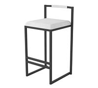 DameCo Taburetes de Bar con Altura de Barra de Cocina con Respaldo, taburetes Altos para sillas de Bar de Isla de Cocina, taburetes de Bar tapizados de Terciopelo Alto, Altura del Asiento 65/75 cm