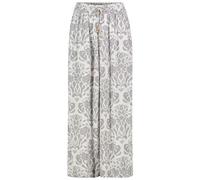 Damen Culotte Pantalón con Estampado Cintura Elástica, Cordón de Diseño