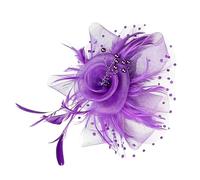 Damen Fascinator-Haarschmuck - Damen Haarband mit Blumen und Mesh-Struktur | Teeparty Fascinator Hüte - für Zeremonien, formal Veranstaltungen, Brautshower, Trauerfeiern, sowie Hochzeiten