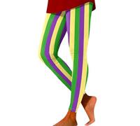 Damen Karneval Kostüm Booty Scrunch Karneval Leggings Push Up Sport Leggins High Waist Gym Yoga Hose Sporthose Frauen blickdichte Sportleggins Faschingskostüme, verde, XXL