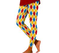 Damen Karneval Kostüm Booty Scrunch Karneval Leggings Push Up Sport Leggins High Waist Gym Yoga Hose Sporthose Frauen blickdichte Sportleggins Faschingskostüme, caqui, L