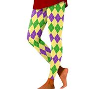 Damen Karneval Kostüm Booty Scrunch Karneval Leggings Push Up Sport Leggins High Waist Gym Yoga Hose Sporthose Frauen blickdichte Sportleggins Faschingskostüme, verde militar, XL