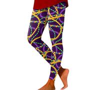 Damen Karneval Kostüm Booty Scrunch Karneval Leggings Push Up Sport Leggins High Waist Gym Yoga Hose Sporthose Frauen blickdichte Sportleggins Faschingskostüme, morado, XL