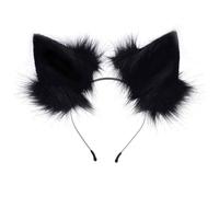 Damen Kunstfell Katzenohren Weich Handgemachtes Stirnband Kopfaccessoires Lustig Kuschelig Ears Headband Plüsch Niedlich Kostüm Zubehör für Weihnachten Karneval Party Masquerade Cosplay