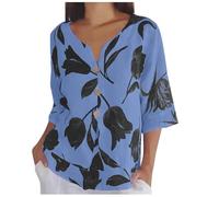 Damen Langarmshirt Baumwolle Strandkleid Weisses Western Bluse Brusttasche weiße Bügelfrei Tshirt 3/4 Arm Shirt Hemdbluse Kleider Sommer Blusen Tuniken Longsleeve Peplum Shirtbluse Shirtbluse Gelb