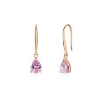 Damen Ohrringe Silber 925, Ohrringe Rosegold Geometrisch mit Wassertropfen Zirkonia Geschenk Beste Freundin Geburtstag