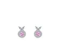 Damen Ohrringe Urlaub, Ohrringe Silber Hochzeit Geometrisch mit Zirkonia 925 Silber Geschenk Beste Freundin