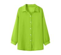 Damen Pearl Sonnenschutzshirt Sommer dünnes, eiskaltes Außenshirt mit hängendem, atmungsaktivem Gefühl, Verde, L