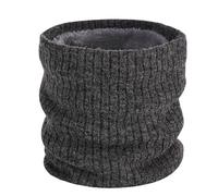 Damen Schal Winter Schal Doppellagiger Samt Halsschutz Warm Weich Strickware Einfarbig Damen Herren Accessoire (GY1, One Size)