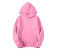 Damen Slim Sweatshirts Pullover Hoodies Künstliche Kurze Samtpullover Langarm mit Taschen Winter Outfits Kleidung (S)