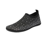 Damen Wasserschuhe Slip On Badeschuhe mit atmungsaktivem Obermaterial, leichte Aquaschuhe fr Strand Pool Schwimmen Urlaub Outdoor, Flexible Sohle und bequemer Einstieg beim Tragen, multicolor, 36.5 EU