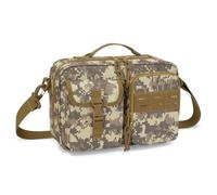 Damero Funda Bíblica para Hombres, Estuche para Transporte de la Biblia, Bolsa para Iglesia con Múltiples Bolsillos, Estuche Bíblico con Asa Superior y Correa para el Hombro, Amarillo