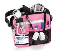Damero Kit de Primeros Auxilios para emergencias, riñonera para Enfermera con Bolsillos para Equipo médico, riñonera para Enfermera, cinturón para Herramientas de Enfermera, Rosa