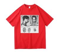 Damiano David Il Ballo Della Vita Tattoo Camiseta Funny Little Fears Algodón Moda Manga Corta Neutral Harajuku Vintage Camiseta Hip Hop Tops Hombre Mujer Regalo para Fans-Red3||l