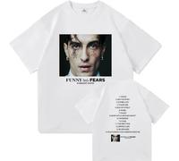 Damiano David Il Ballo Della Vita Tattoo Camiseta Funny Little Fears Algodón Moda Manga Corta Neutral Harajuku Vintage Camiseta Hip Hop Tops Hombre Mujer Regalo para Fans-White1||s