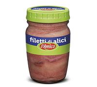 D'Amico Filetti di Alici - Filetes de anchoa en aceite de girasol, anchoas, 140 g