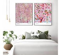 Damien Hirst Póster Abstracto Flor De Cerezo Lienzo Pintura Damien Hirst Arte De Pared Y Grabados Cuadro De Decoración De Sala De Salón Moderna 40x60cmx2 Sin Marco