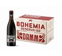 Damm - Bohemia Damm 150 Aniversario | Cerveza Premium Tradicional | Pack 24 Botellas | Sabor Equilibrado y Artesanal | Cerveza Dorada de Calidad