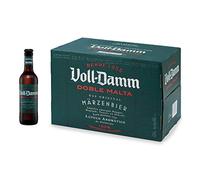 Damm - Cerveza Voll-Damm Doble Malta, Caja de 24 Botellas 33 erveza Doble Malta, Estilo Märzenbier, 100% Ingredientes Naturales, Original, en Botella