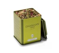 Dammann Frères - Infusión Tisane Bali a Granel, 100 g, Hojas Sueltas con Verbena, Menta, Rosa y Aromas Naturales de Lichi y Pomelo, Sin Cafeína, Infusión Refrescante y Equilibrada, Tisana Premium
