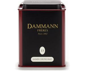 Dammann Frères - Té Verde Jazmín a Granel, 200 g, Hojas Sueltas, Flores Naturales de Jazmín, Sabor Suave y Floral, Infusión Relajante, Té Verde Premium
