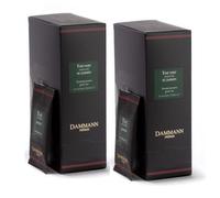Dammann Frères® | Té verde jazmín | Bolsitas de té verde jazmín - 2 x 24 bolsitas (96 Gr) | Paquetes de bolsitas de té | Mezcla de té verde chino