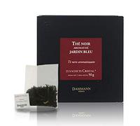 Dammann Jardin Bleu - Té negro aromatizado con ruibarbo y fresa, 25 bolsitas - Dammann Frères