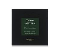 Dammann Jaune Lemon - Té verde Sencha de China con cítricos y jengibre, 25 bolsitas - Dammann Frères