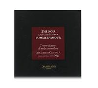 Dammann Pomme d'Amour - Té negro con manzana caramelizada, 25 bolsitas - Dammann Frères