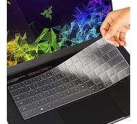 DAMMOMKO Funda de teclado de TPU para portátiles Razer Blade de 15.6 y 17.3 pulgadas, transparente
