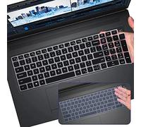 DAMMOMKO Funda de teclado para Dell Latitude 3540 3550 5520 5521 5530 5531 5550 3560 3561 3570 3571 3580 de 15.6 pulgadas - Silicona de - Negro