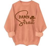 Damn Strait - Sudadera y sudadera con capucha de música country, sudadera vaquera del sur del país occidental, Hami naranja, S
