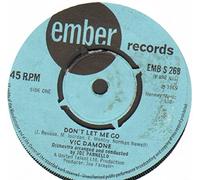 Damone, Vic Don't Let Me Go 7" Ember EMBS268 EX/EX 1969 demo in wraparound picture sleeve