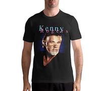 DamonRHalpern Kenny Rogers Tshirts Camisetas y Tops Men's Cotton T Tshirts Camisetas y Tops Fashion Casual Round Neck Short Sleeve Tees(Small)