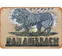 Dan Auerbach, The Black Keys - Póster de 2009 de Schubas Chicago The Black Keys Retro Metal Tin Vintage Sign 12 x 8 pulgadas Decoración de pared